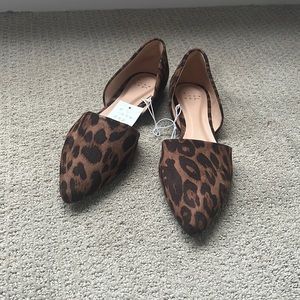 Leopard print flats